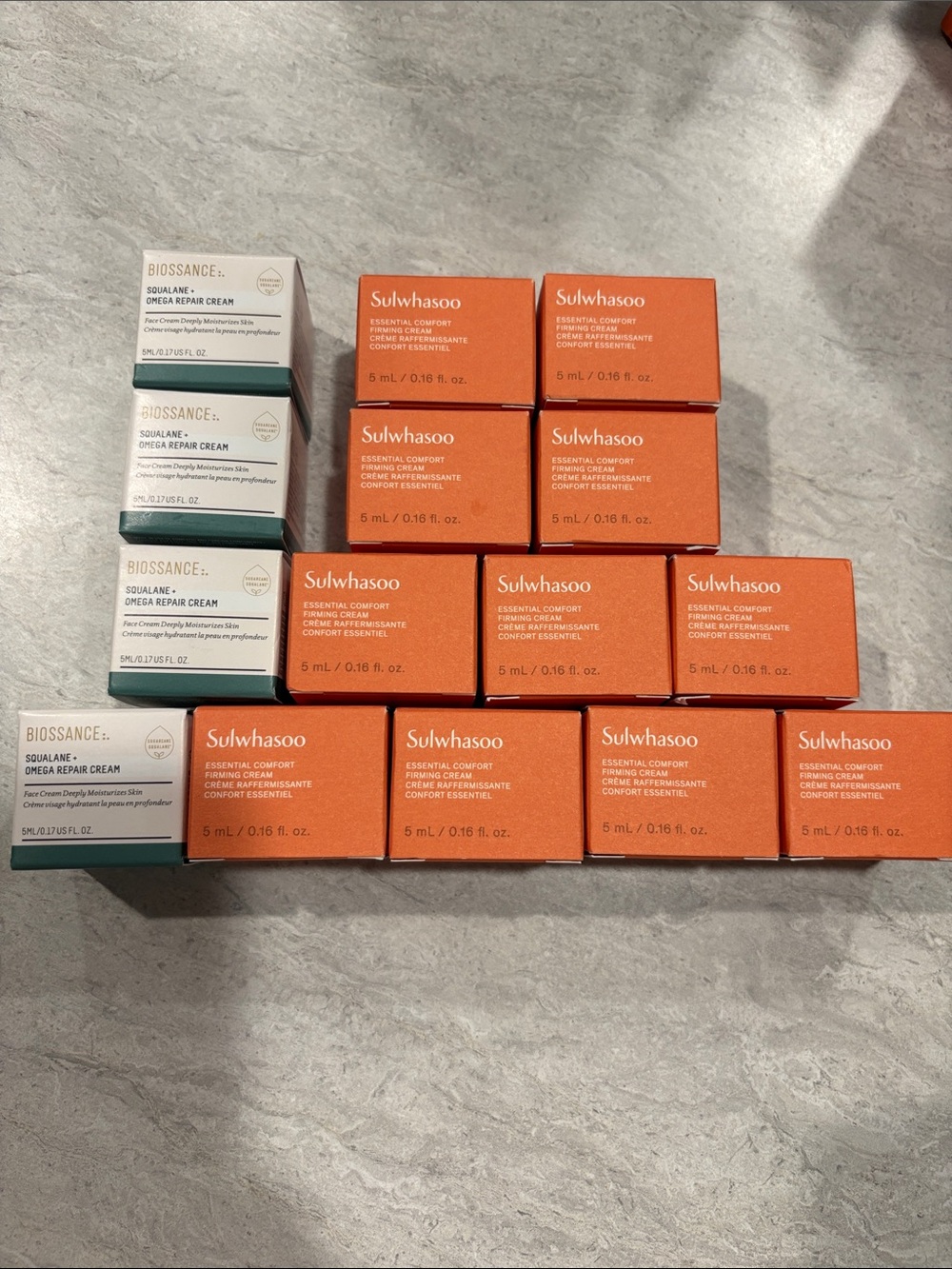 Sulwhasoo & Biossance Skincare Bundle - Orange & White Boxes